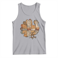 Thanksgiving Vintage Patchwork Gobble Turkey Tank Top - Wonder Print Shop