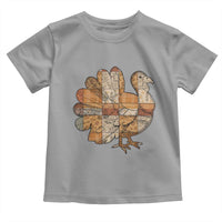 Thanksgiving Vintage Patchwork Gobble Turkey Toddler T Shirt - Wonder Print Shop