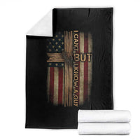 I Cant But I Know A Guy Throw Blanket Funny Christian Jesus Cross - Wonder Print Shop