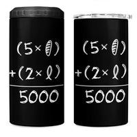 2 Fishes 5 Loaves Jesus Feeds The 5000 Christian Bible Verses 4 in 1 Can Cooler Tumbler - Wonder Print Shop