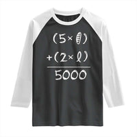 2 Fishes 5 Loaves Jesus Feeds The 5000 Christian Bible Verses Raglan Shirt - Wonder Print Shop