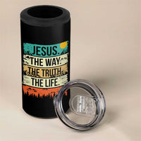 Jesus The Way The Truth The Life 4 in 1 Can Cooler Tumbler Blessed Christians - Wonder Print Shop