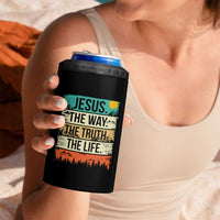 Jesus The Way The Truth The Life 4 in 1 Can Cooler Tumbler Blessed Christians - Wonder Print Shop