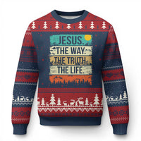 Jesus The Way The Truth The Life Ugly Christmas Sweater Blessed Christians - Wonder Print Shop