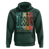 Jesus The Way The Truth The Life Hoodie Christian Worship - Wonder Print Shop