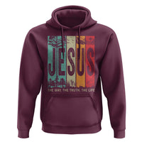 Jesus The Way The Truth The Life Hoodie Christian Worship - Wonder Print Shop