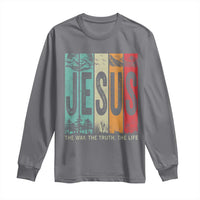 Jesus The Way The Truth The Life Long Sleeve Shirt Christian Worship - Wonder Print Shop
