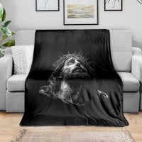 Jesus Christ Religious Christian Faith Crown Of Thorns Throw Blanket - Wonder Print Shop