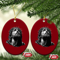 Jesus Christ Religious Christian Faith Crown Of Thorns Ceramic Ornament - Wonder Print Shop