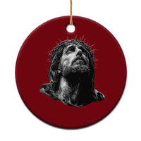Jesus Christ Religious Christian Faith Crown Of Thorns Ceramic Ornament - Wonder Print Shop