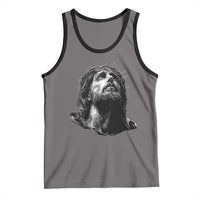 Jesus Christ Religious Christian Faith Crown Of Thorns Tank Top - Wonder Print Shop