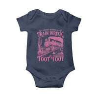 Funny I Am Not Always A Train Wreck Just Kidding Toot Toot Baby Onesie Pink Train - Wonder Print Shop