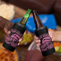 Funny I Am Not Always A Train Wreck Just Kidding Toot Toot 4 in 1 Can Cooler Tumbler Pink Train - Wonder Print Shop
