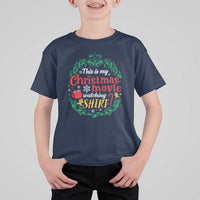 This Is My Christmas Movie Watching Shirt T Shirt For Kid Gingerbread Cocoa - Wonder Print Shop