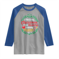 This Is My Christmas Movie Watching Shirt Raglan Shirt Gingerbread Cocoa - Wonder Print Shop