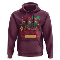 Funny Christmas Baker Hoodie It's Beginning To Taste A Lot Like Christmas Gingerbread