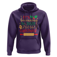 Funny Christmas Baker Hoodie It's Beginning To Taste A Lot Like Christmas Gingerbread