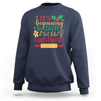 Funny Christmas Baker Sweatshirt It's Beginning To Taste A Lot Like Christmas Gingerbread - Wonder Print Shop