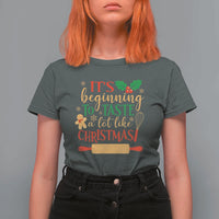 Funny Christmas Baker T Shirt For Women It's Beginning To Taste A Lot Like Christmas Gingerbread - Wonder Print Shop