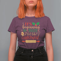Funny Christmas Baker T Shirt For Women It's Beginning To Taste A Lot Like Christmas Gingerbread - Wonder Print Shop