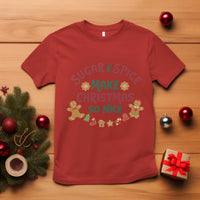 Funny Christmas Baking T Shirt Sugar And Spice Make Christmas So Nice Gingerbread - Wonder Print Shop