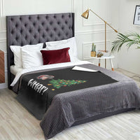 Funny Moo Deng Christmas Throw Blanket What Santa Cute Hippo Zoo Meme Baby Pygmy Xmas Tree - Wonder Print Shop