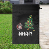 Funny Moo Deng Christmas Garden Flag What Santa Cute Hippo Zoo Meme Baby Pygmy Xmas Tree - Wonder Print Shop