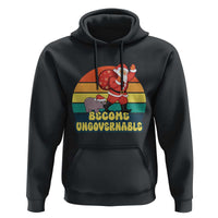 Funny Moo Deng Christmas Hoodie Become Ungovernable Xmas Santa