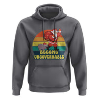 Funny Moo Deng Christmas Hoodie Become Ungovernable Xmas Santa
