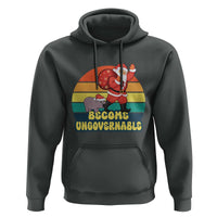 Funny Moo Deng Christmas Hoodie Become Ungovernable Xmas Santa