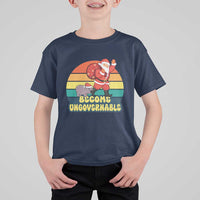 Funny Moo Deng Christmas T Shirt For Kid Become Ungovernable Xmas Santa - Wonder Print Shop