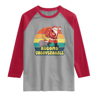 Funny Moo Deng Christmas Raglan Shirt Become Ungovernable Xmas Santa - Wonder Print Shop