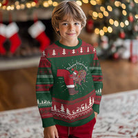 Funny Moo Deng Xmas Ugly Christmas Sweater Become Ungovernable Reindeer Xmas Santa - Wonder Print Shop