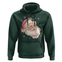 Christmas Coquette Pink Santa Bow Hoodie