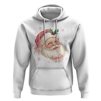 Christmas Coquette Pink Santa Bow Hoodie