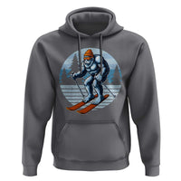 Funny Skiing Bigfoot Ski Winter Sport Yeti Snowboarder Skier Hoodie - Wonder Print Shop