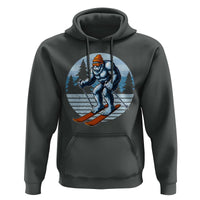 Funny Skiing Bigfoot Ski Winter Sport Yeti Snowboarder Skier Hoodie - Wonder Print Shop