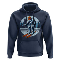 Funny Skiing Bigfoot Ski Winter Sport Yeti Snowboarder Skier Hoodie - Wonder Print Shop
