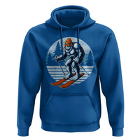 Funny Skiing Bigfoot Ski Winter Sport Yeti Snowboarder Skier Hoodie - Wonder Print Shop