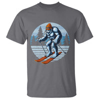 Funny Skiing Bigfoot Ski Winter Sport Yeti Snowboarder Skier T Shirt - Wonder Print Shop