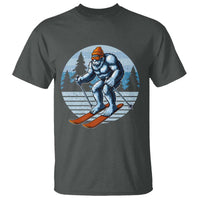 Funny Skiing Bigfoot Ski Winter Sport Yeti Snowboarder Skier T Shirt - Wonder Print Shop