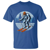 Funny Skiing Bigfoot Ski Winter Sport Yeti Snowboarder Skier T Shirt - Wonder Print Shop