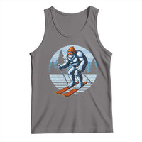 Funny Skiing Bigfoot Ski Winter Sport Yeti Snowboarder Skier Tank Top - Wonder Print Shop