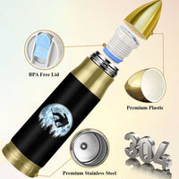 Snowboard Moon Snowboarding Winter Sports Bullet Tumbler - Wonder Print Shop