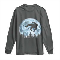 Snowboard Moon Snowboarding Winter Sports Long Sleeve Shirt - Wonder Print Shop