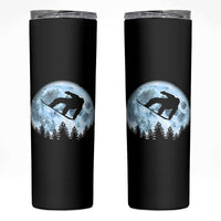 Snowboard Moon Snowboarding Winter Sports Skinny Tumbler - Wonder Print Shop
