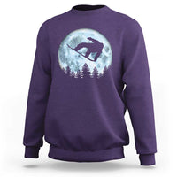 Snowboard Moon Snowboarding Winter Sports Sweatshirt - Wonder Print Shop