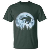 Snowboard Moon Snowboarding Winter Sports T Shirt - Wonder Print Shop