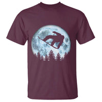 Snowboard Moon Snowboarding Winter Sports T Shirt - Wonder Print Shop