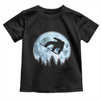 Snowboard Moon Snowboarding Winter Sports Toddler T Shirt - Wonder Print Shop